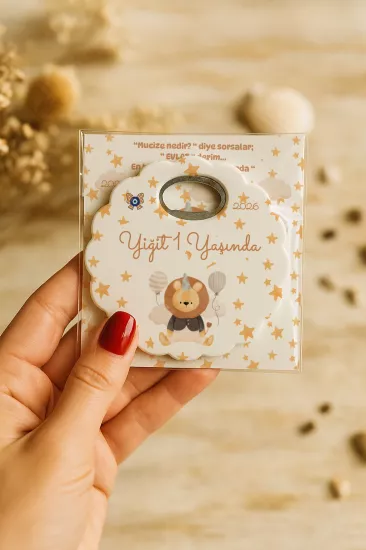 Kartlı Papatya Bardak Altlığı Açacak Magnet