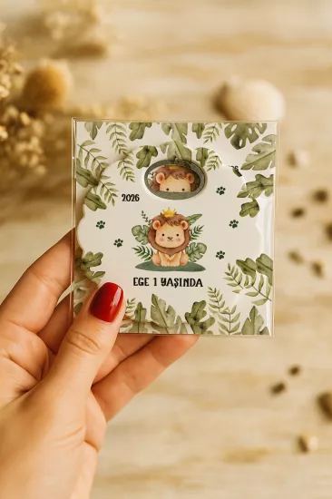 Kartlı Papatya Bardak Altlığı Açacak Magnet