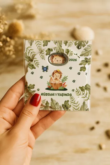 Kartlı Papatya Bardak Altlığı Açacak Magnet