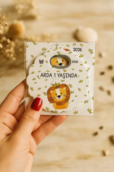 Kartlı Papatya Bardak Altlığı Açacak Magnet