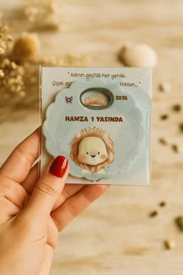 Kartlı Papatya Bardak Altlığı Açacak Magnet
