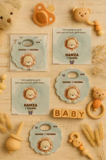 Kartlı Papatya Bardak Altlığı Açacak Magnet