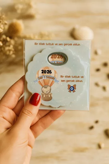 Kartlı Papatya Bardak Altlığı Açacak Magnet
