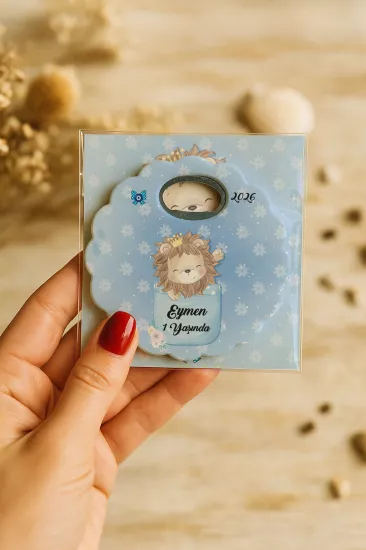 Kartlı Papatya Bardak Altlığı Açacak Magnet