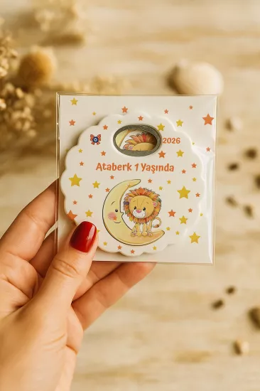 Kartlı Papatya Bardak Altlığı Açacak Magnet