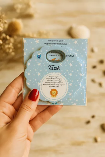 Kartlı Papatya Bardak Altlığı Açacak Magnet