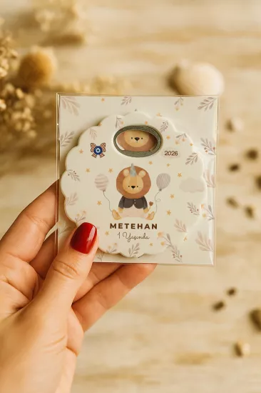 Kartlı Papatya Bardak Altlığı Açacak Magnet