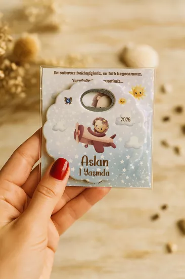 Kartlı Papatya Bardak Altlığı Açacak Magnet