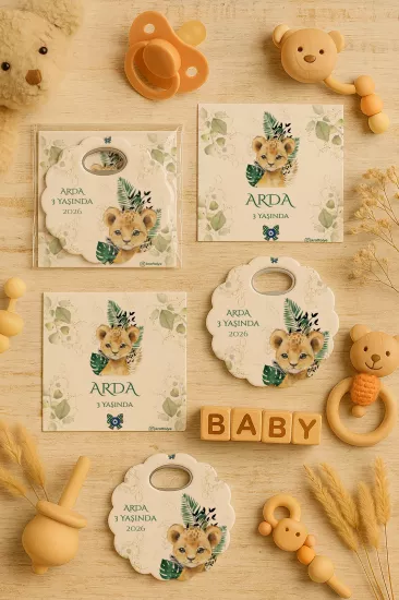 Kartlı Papatya Bardak Altlığı Açacak Magnet