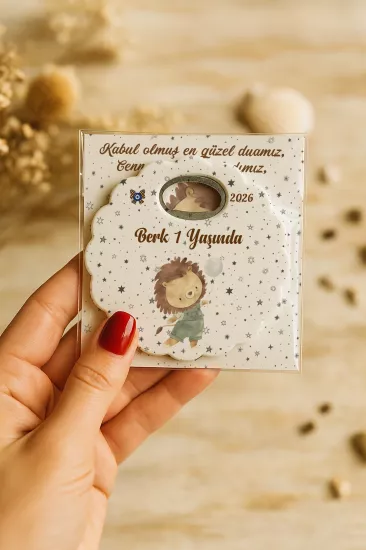 Kartlı Papatya Bardak Altlığı Açacak Magnet