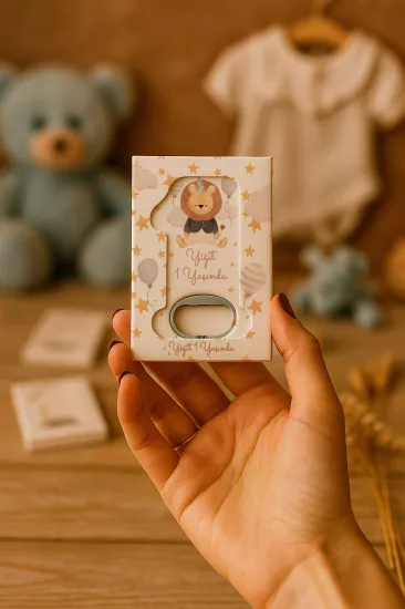 Kutulu 1 Yaş Açacak Magnet | Bebek, Doğum Günü & Baby Shower Hediyesi