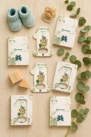 Kutulu 1 Yaş Açacak Magnet | Bebek, Doğum Günü & Baby Shower Hediyesi