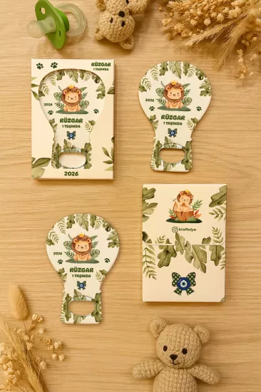 Kutulu Balon Açacak Magnet – Yeni Doğan, Baby Shower, Doğum Günü, Diş Buğdayı Hediyesi