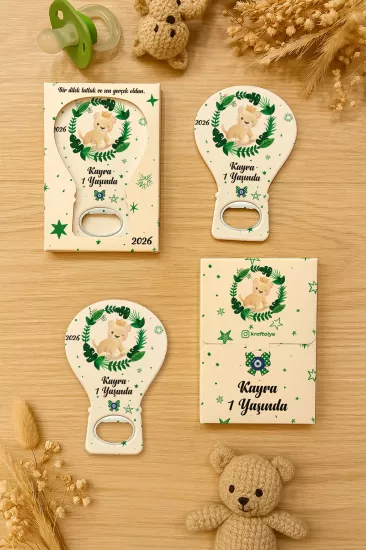 Kutulu Balon Açacak Magnet – Yeni Doğan, Baby Shower, Doğum Günü, Diş Buğdayı Hediyesi