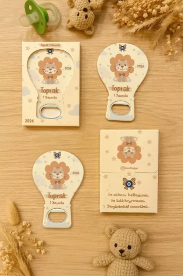 Kutulu Balon Açacak Magnet – Yeni Doğan, Baby Shower, Doğum Günü, Diş Buğdayı Hediyesi