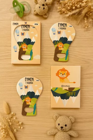 Kutulu Balon Açacak Magnet – Yeni Doğan, Baby Shower, Doğum Günü, Diş Buğdayı Hediyesi
