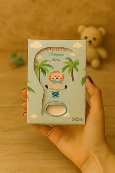 Kutulu Balon Açacak Magnet – Yeni Doğan, Baby Shower, Doğum Günü, Diş Buğdayı Hediyesi