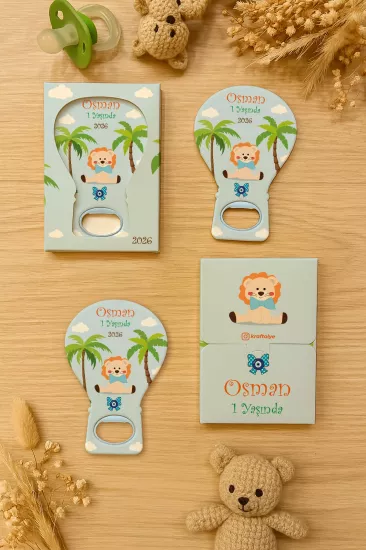 Kutulu Balon Açacak Magnet – Yeni Doğan, Baby Shower, Doğum Günü, Diş Buğdayı Hediyesi