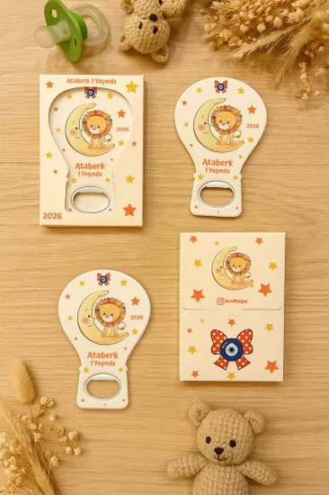 Kutulu Balon Açacak Magnet – Yeni Doğan, Baby Shower, Doğum Günü, Diş Buğdayı Hediyesi