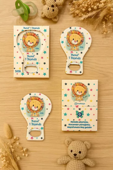 Kutulu Balon Açacak Magnet – Yeni Doğan, Baby Shower, Doğum Günü, Diş Buğdayı Hediyesi