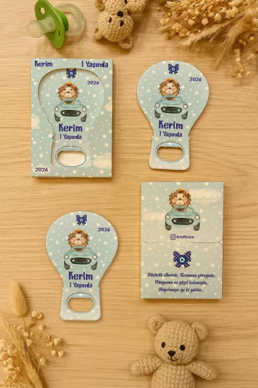 Kutulu Balon Açacak Magnet – Yeni Doğan, Baby Shower, Doğum Günü, Diş Buğdayı Hediyesi
