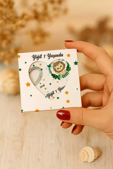 Yeni Doğan, Baby Shower ve Doğum Günü Kutulu Kalp Açacak Magnet