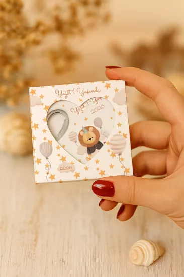 Yeni Doğan, Baby Shower ve Doğum Günü Kutulu Kalp Açacak Magnet