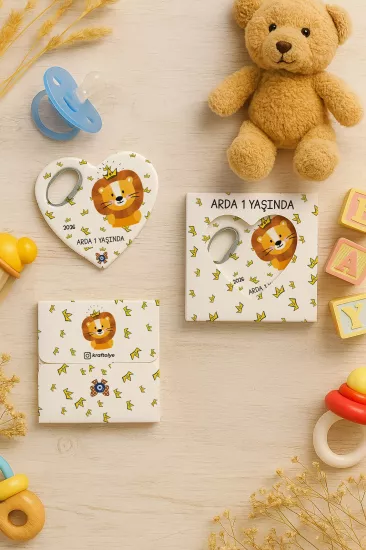 Yeni Doğan, Baby Shower ve Doğum Günü Kutulu Kalp Açacak Magnet