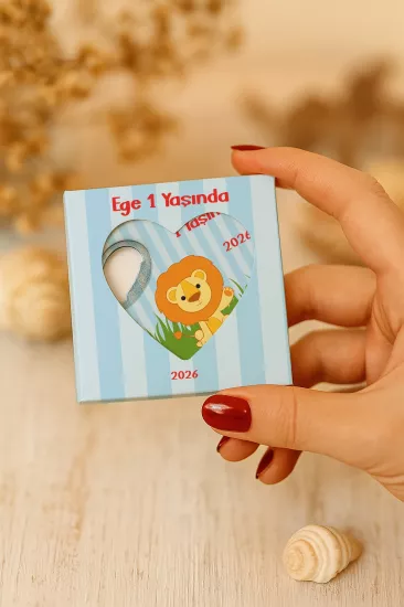 Yeni Doğan, Baby Shower ve Doğum Günü Kutulu Kalp Açacak Magnet