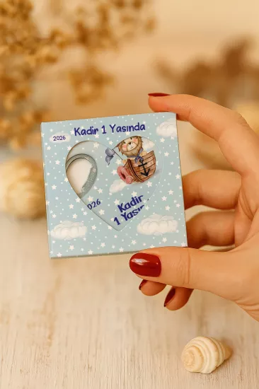 Yeni Doğan, Baby Shower ve Doğum Günü Kutulu Kalp Açacak Magnet