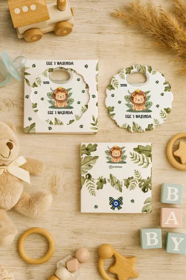 Kutulu Papatya Bardak Altlığı Açacak Magnet