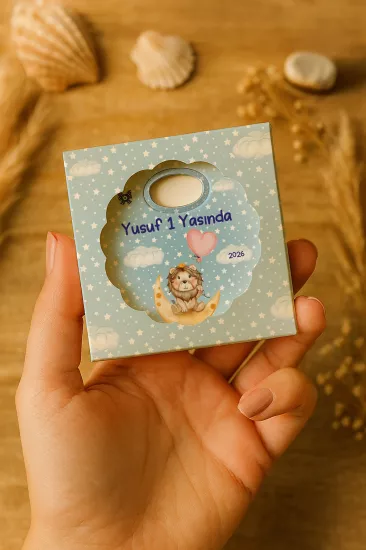 Kutulu Papatya Bardak Altlığı Açacak Magnet