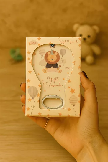 Mühürlü Kutulu Balon Açacak Magnet – Yeni Doğan, Doğum Günü, Baby Shower, Diş Buğdayı Hediyesi