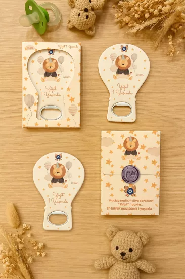Mühürlü Kutulu Balon Açacak Magnet – Yeni Doğan, Doğum Günü, Baby Shower, Diş Buğdayı Hediyesi