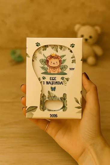 Mühürlü Kutulu Balon Açacak Magnet – Yeni Doğan, Doğum Günü, Baby Shower, Diş Buğdayı Hediyesi