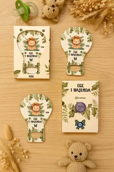 Mühürlü Kutulu Balon Açacak Magnet – Yeni Doğan, Doğum Günü, Baby Shower, Diş Buğdayı Hediyesi