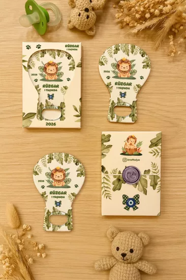 Mühürlü Kutulu Balon Açacak Magnet – Yeni Doğan, Doğum Günü, Baby Shower, Diş Buğdayı Hediyesi