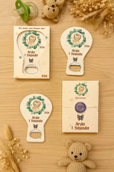 Mühürlü Kutulu Balon Açacak Magnet – Yeni Doğan, Doğum Günü, Baby Shower, Diş Buğdayı Hediyesi