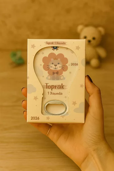 Mühürlü Kutulu Balon Açacak Magnet – Yeni Doğan, Doğum Günü, Baby Shower, Diş Buğdayı Hediyesi