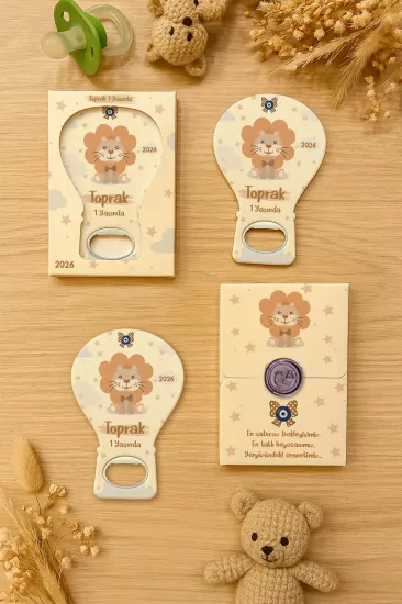 Mühürlü Kutulu Balon Açacak Magnet – Yeni Doğan, Doğum Günü, Baby Shower, Diş Buğdayı Hediyesi
