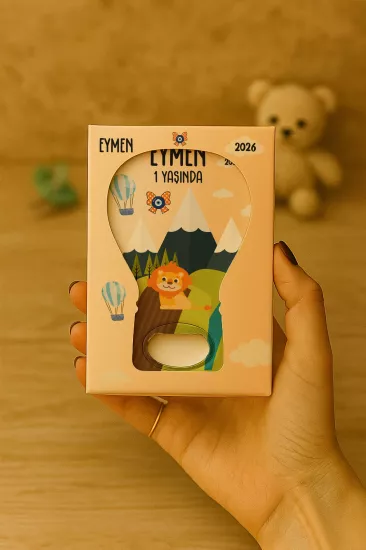 Mühürlü Kutulu Balon Açacak Magnet – Yeni Doğan, Doğum Günü, Baby Shower, Diş Buğdayı Hediyesi