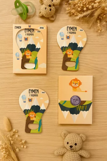 Mühürlü Kutulu Balon Açacak Magnet – Yeni Doğan, Doğum Günü, Baby Shower, Diş Buğdayı Hediyesi