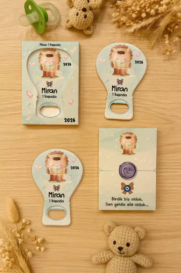 Mühürlü Kutulu Balon Açacak Magnet – Yeni Doğan, Doğum Günü, Baby Shower, Diş Buğdayı Hediyesi