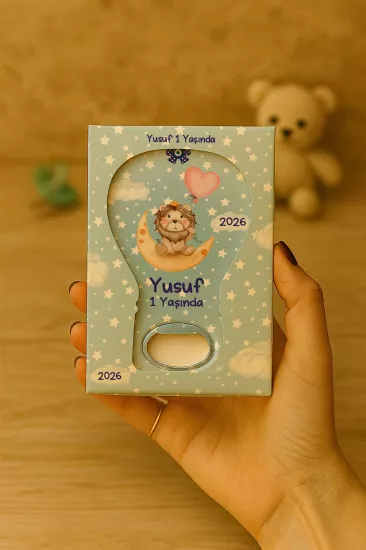 Mühürlü Kutulu Balon Açacak Magnet – Yeni Doğan, Doğum Günü, Baby Shower, Diş Buğdayı Hediyesi