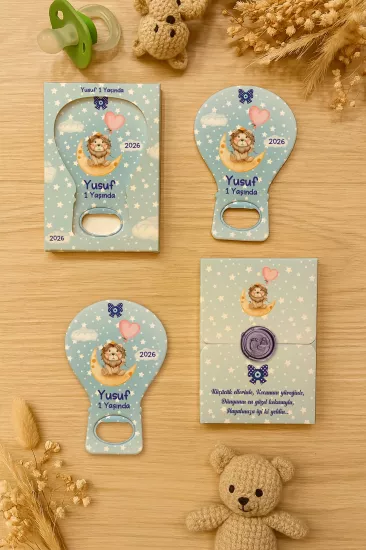 Mühürlü Kutulu Balon Açacak Magnet – Yeni Doğan, Doğum Günü, Baby Shower, Diş Buğdayı Hediyesi