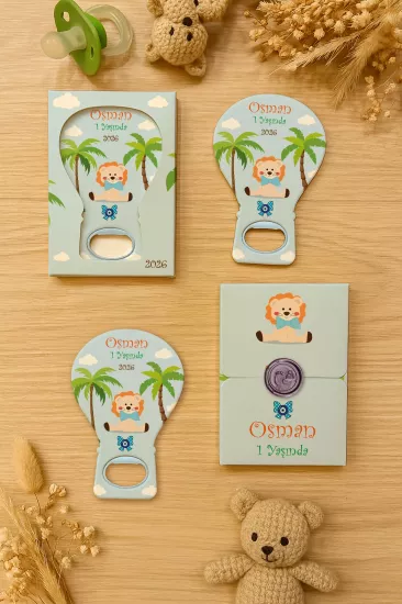 Mühürlü Kutulu Balon Açacak Magnet – Yeni Doğan, Doğum Günü, Baby Shower, Diş Buğdayı Hediyesi