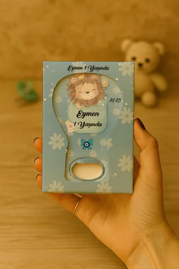 Mühürlü Kutulu Balon Açacak Magnet – Yeni Doğan, Doğum Günü, Baby Shower, Diş Buğdayı Hediyesi