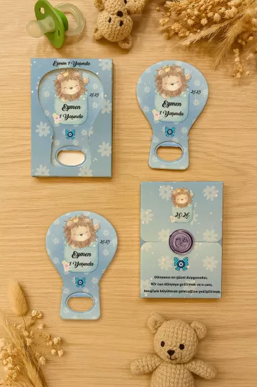 Mühürlü Kutulu Balon Açacak Magnet – Yeni Doğan, Doğum Günü, Baby Shower, Diş Buğdayı Hediyesi