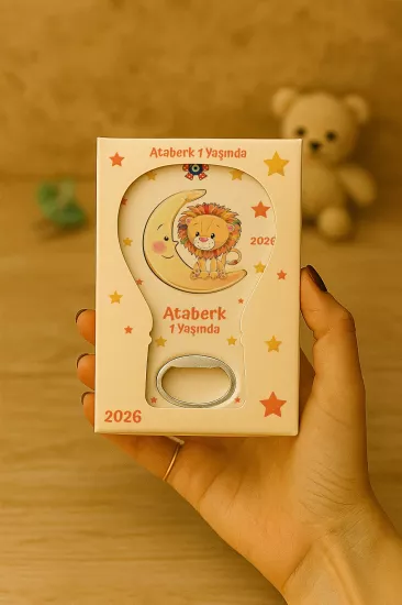 Mühürlü Kutulu Balon Açacak Magnet – Yeni Doğan, Doğum Günü, Baby Shower, Diş Buğdayı Hediyesi