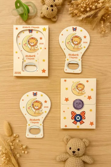 Mühürlü Kutulu Balon Açacak Magnet – Yeni Doğan, Doğum Günü, Baby Shower, Diş Buğdayı Hediyesi
